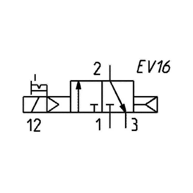 ELEKTROZAW&Oacute;R 3/2 NC 1/4 CAMOZZI 434-016-22