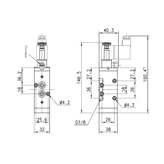 ELEKTROZAWÓR 5/2 1/8" CAMOZZI 458-016-22 ELEKTROZAWÓR 5/2 1/8" CAMOZZI 458-016-22