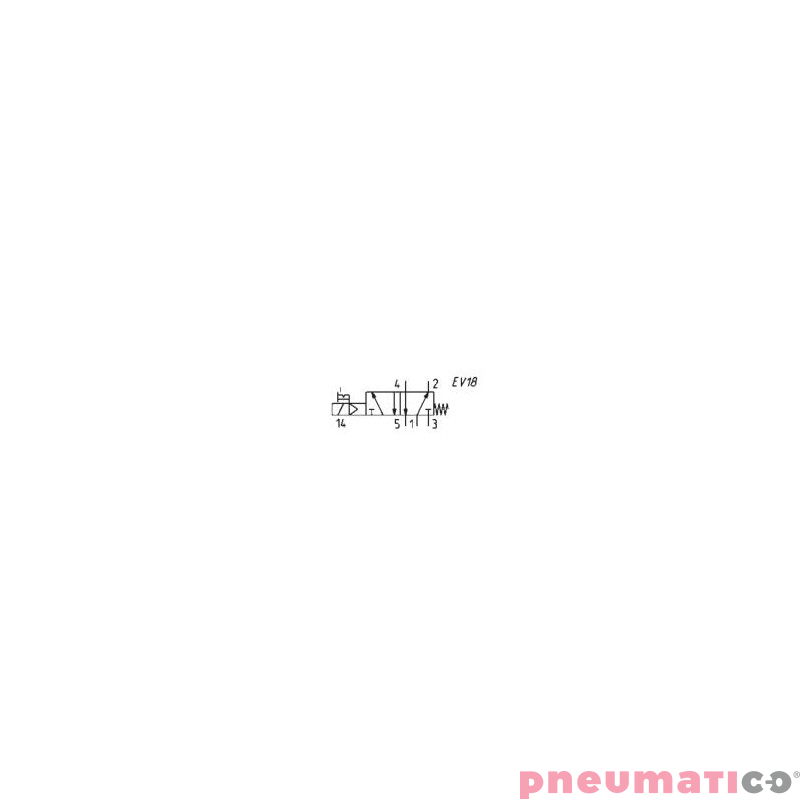 ELEKTROZAWÓR 5/2 1/4" CAMOZZI 354-015-02 ELEKTROZAWÓR 5/2 1/4" CAMOZZI 354-015-02