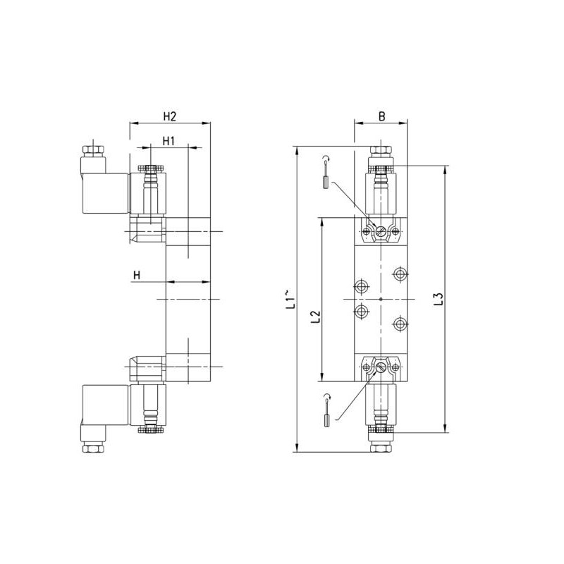 ELEKTROZAWÓR 5/2 CAMOZZI 952-000-P11-23 ELEKTROZAWÓR 5/2 CAMOZZI 952-000-P11-23