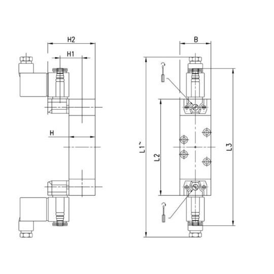 ELEKTROZAWÓR 5/2 CAMOZZI 952-000-P11-23 ELEKTROZAWÓR 5/2 CAMOZZI 952-000-P11-23