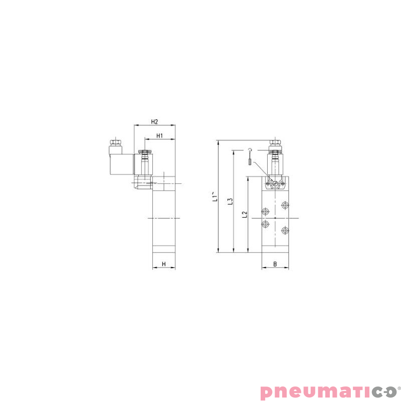 ELEKTROZAWÓR 5/2 CAMOZZI 952-000-P15 ELEKTROZAWÓR 5/2 CAMOZZI 952-000-P15