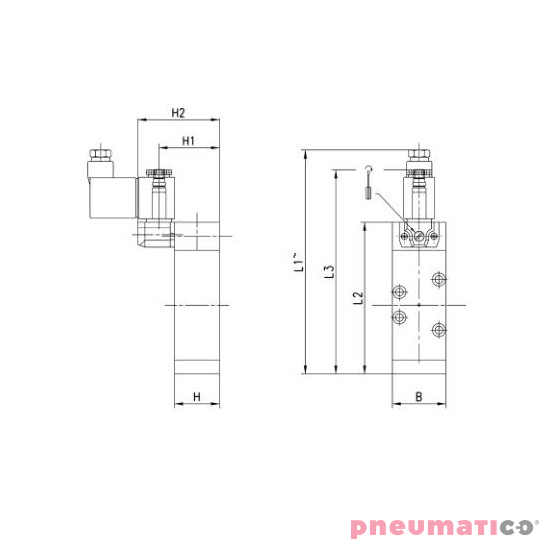 ELEKTROZAWÓR 5/2 CAMOZZI 952-000-P15 ELEKTROZAWÓR 5/2 CAMOZZI 952-000-P15