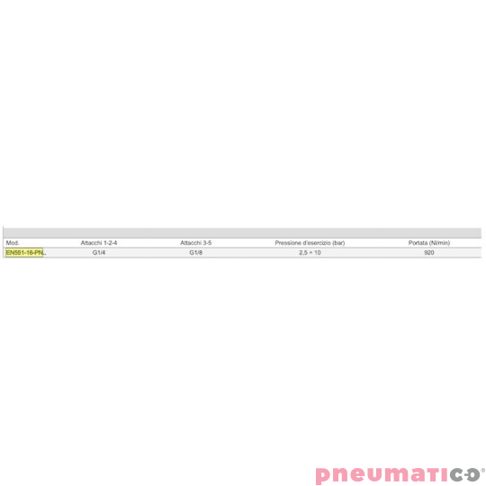 ELEKTROZAW&Oacute;R 5/2  CAMOZZI EN551-16-PN3