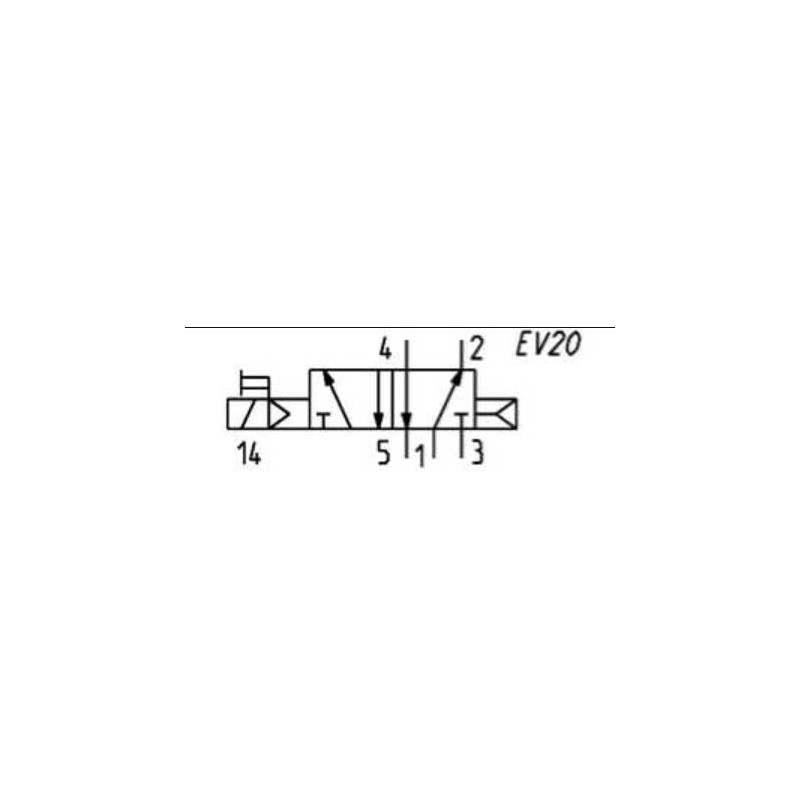 ELEKTROZAWÓR 5/2 M5 24V CAMOZZI E521-16-10-K13 ELEKTROZAWÓR 5/2 M5 24V CAMOZZI E521-16-10-K13
