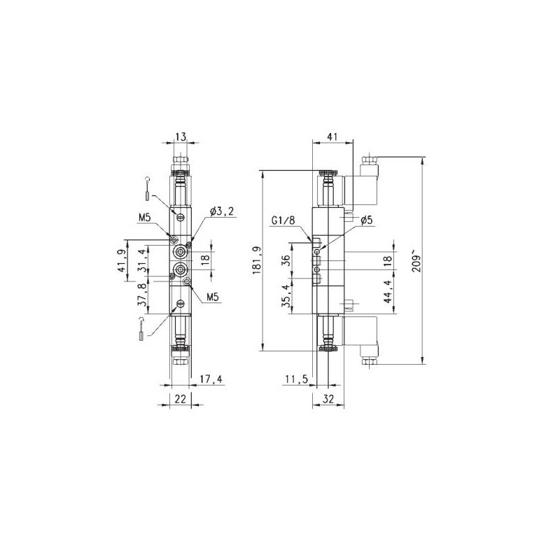 ELEKTROZAW&Oacute;R 5/3 1/8" CAMOZZI 368-011-02