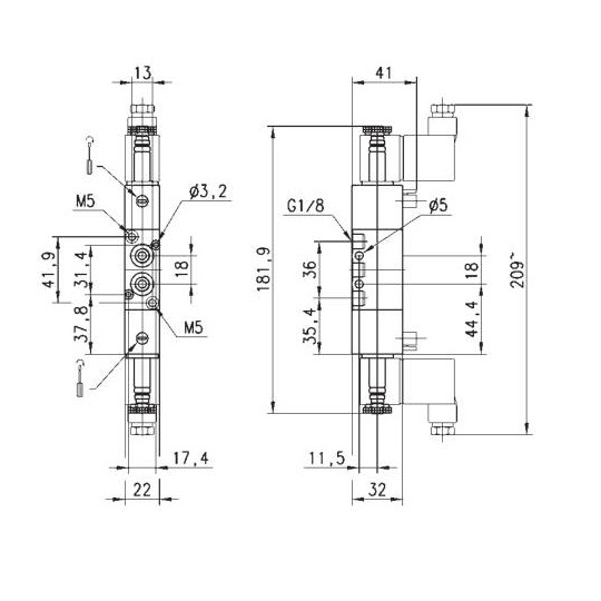 ELEKTROZAW&Oacute;R 5/3 1/8" CAMOZZI 368-011-02
