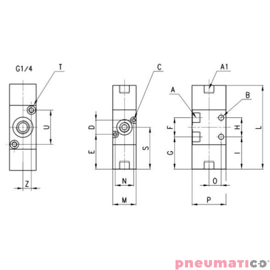 ELEKTROZAWÓR 3/2 1/8" CAMOZZI 338-033EX ELEKTROZAWÓR 3/2 1/8" CAMOZZI 338-033EX