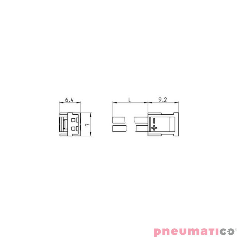 Wtyczka 3,0m dla serii Y CAMOZZI 121-830 Wtyczka 3,0m dla serii Y CAMOZZI 121-830