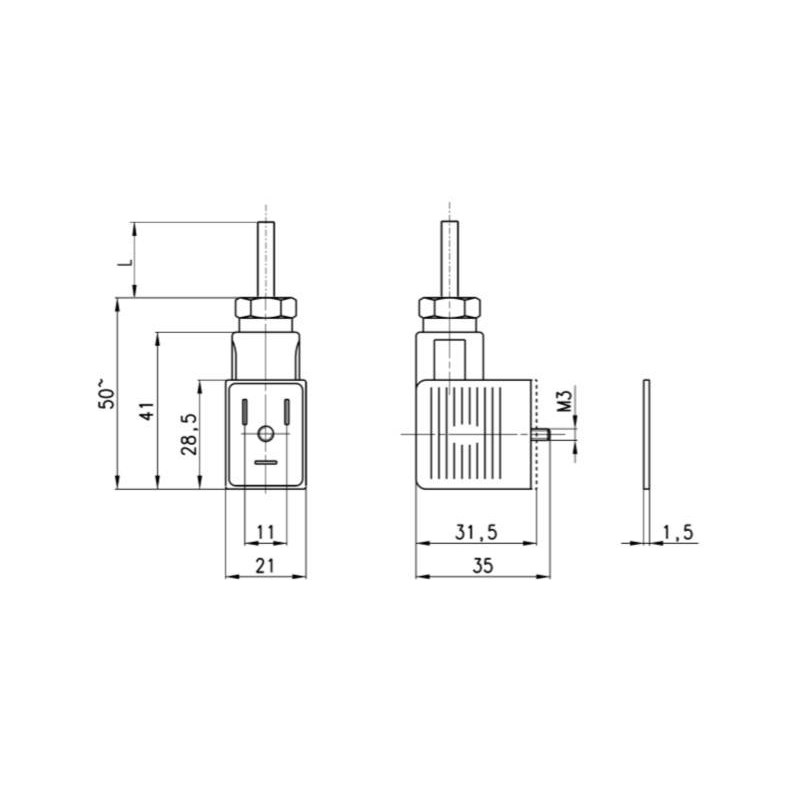 Wtyczka CAMOZZI 122-571-10 Wtyczka CAMOZZI 122-571-10