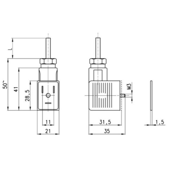 Wtyczka CAMOZZI 122-571-5 Wtyczka CAMOZZI 122-571-5