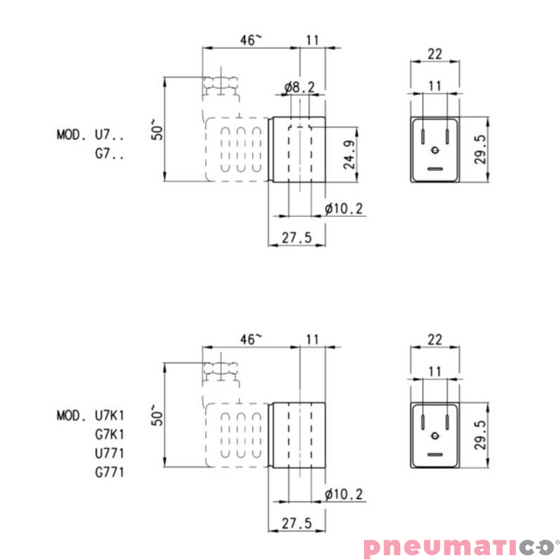 CEWKA CAMOZZI G7K1 110V 50/60Hz 5,6 W