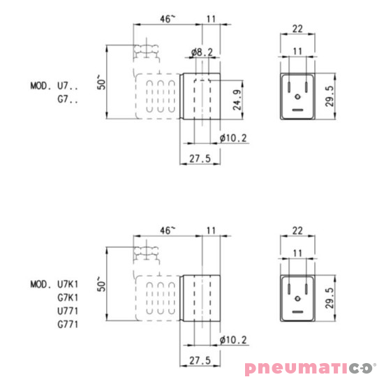 CEWKA CAMOZZI G7K1 110V 50/60Hz 5,6 W