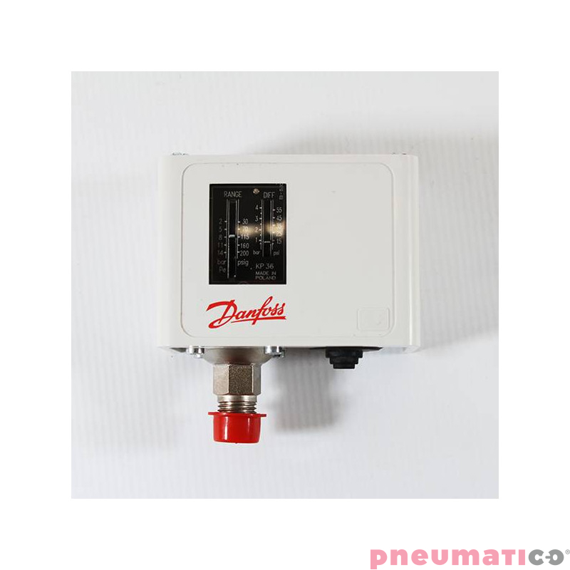Wyłącznik ciśnieniowy presostat do kompresor&oacute;w śrubowych DANFOSS KP-36 14bar