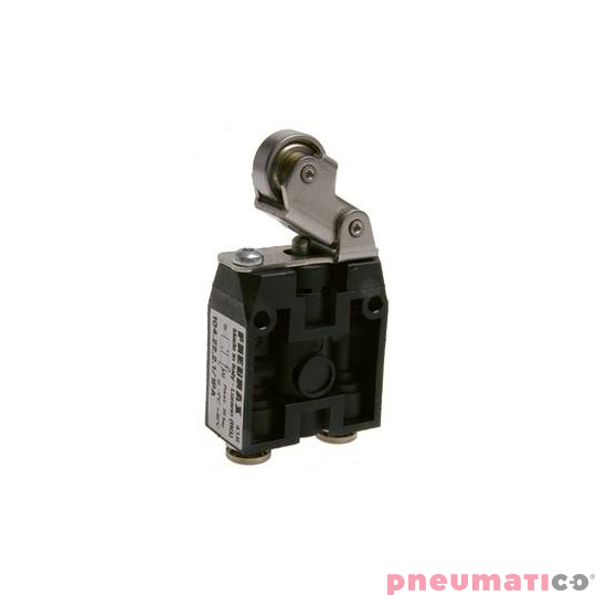 Zaw&oacute;r ręczny z rolką ułożyskowaną - sprężyna 3/2 NC PNEUMAX