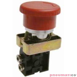 Zawór ręczny - przycisk awaryjny dwupozycyjny 3/2 NC PNEUMAX
