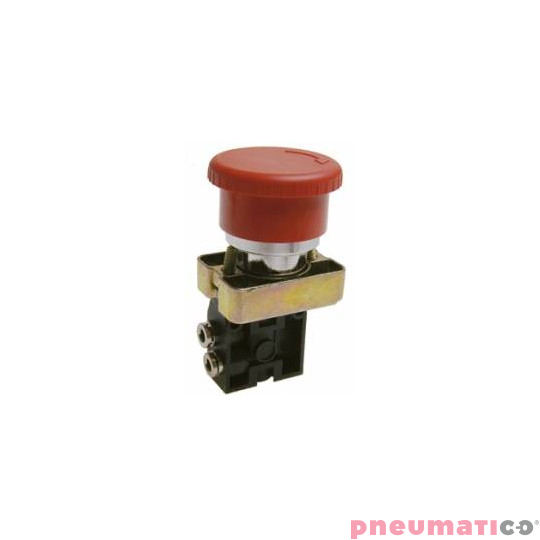 Zawór ręczny - przycisk awaryjny dwupozycyjny 3/2 NC PNEUMAX Zawór ręczny - przycisk awaryjny dwupozycyjny 3/2 NC PNEUMAX