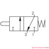 Zaw&oacute;r ręczny - popychacz - sprężyna 3/2 PNEUMAX