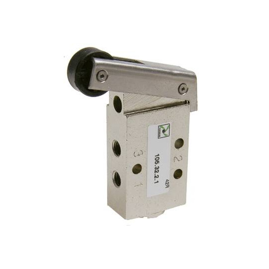 Zaw&oacute;r ręczny - dźwignia z rolką - sprężyna 3/2 PNEUMAX