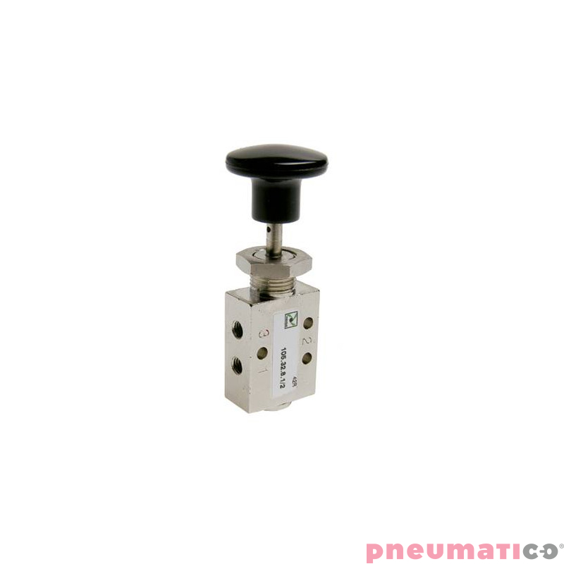 Zawór ręczny - przycisk sprężyna 3/2 PNEUMAX Zawór ręczny - przycisk sprężyna 3/2 PNEUMAX