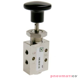 Zaw&oacute;r ręczny - przycisk sprężyna 3/2 PNEUMAX