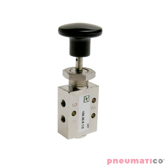 Zawór ręczny - przycisk sprężyna 3/2 PNEUMAX Zawór ręczny - przycisk sprężyna 3/2 PNEUMAX
