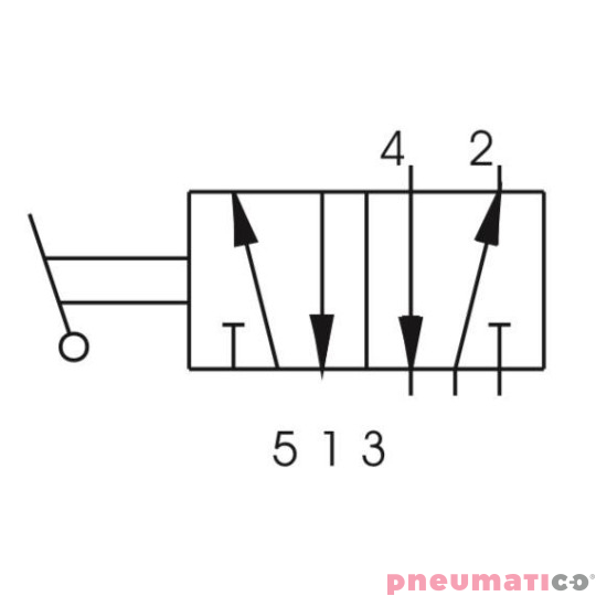 Zawór ręczny - dźwignia panel - dwupozycyjna 5/2 PNEUMAX Zawór ręczny - dźwignia panel - dwupozycyjna 5/2 PNEUMAX