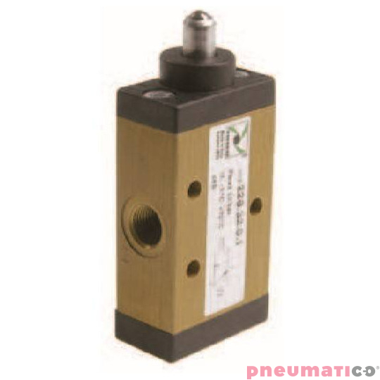 Zaw&oacute;r ręczny - popychacz sprężyna 3/2 PNEUMAX