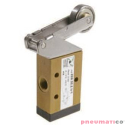 Zaw&oacute;r ręczny - dźwignia z rolką - sprężyna 3/2 PNEUMAX