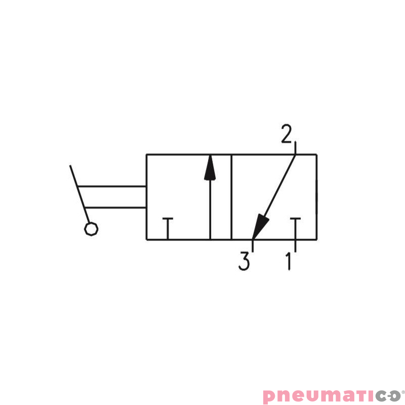 Zawór ręczny - przełącznik boczny dwupozycyjny 3/2 PNEUMAX Zawór ręczny - przełącznik boczny dwupozycyjny 3/2 PNEUMAX