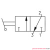 Zaw&oacute;r ręczny - przełącznik boczny dwupozycyjny 3/2 PNEUMAX