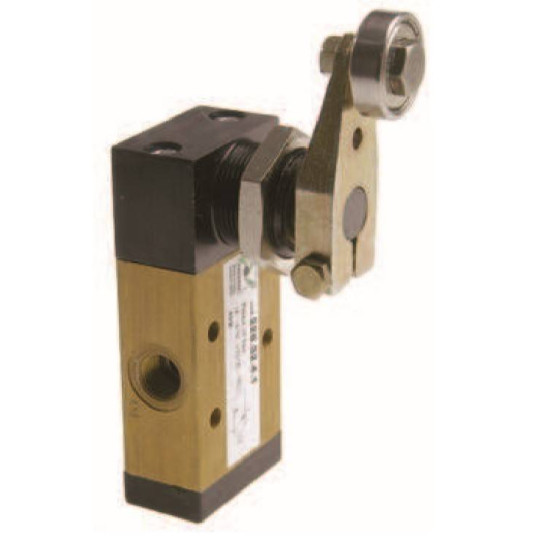 Zaw&oacute;r ręczny - dźwignia z rolką boczną dwukier. - sprężyna  3/2 PNEUMAX