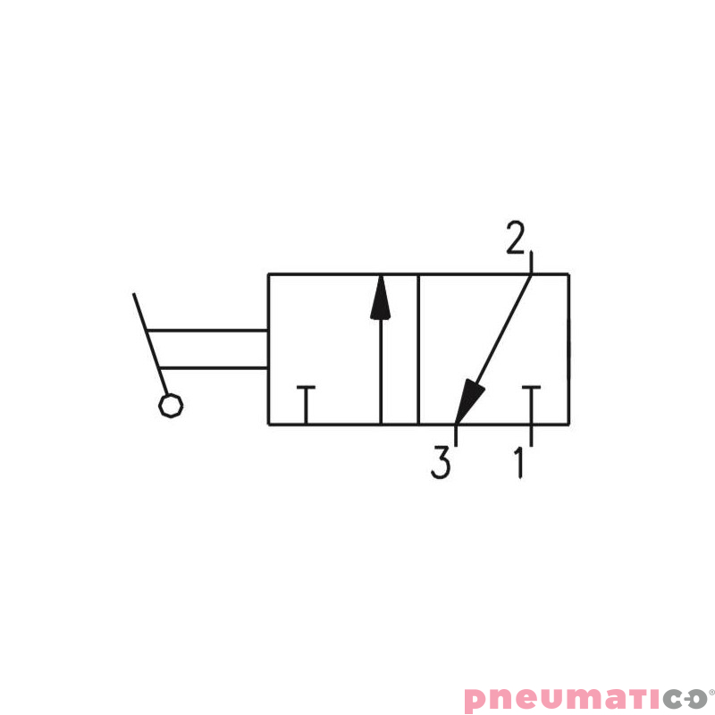 Zaw&oacute;r ręczny - przełącznik dwupozycyjny 3/2 PNEUMAX