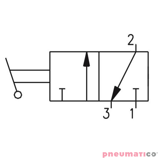 Zaw&oacute;r ręczny - przełącznik dwupozycyjny 3/2 PNEUMAX