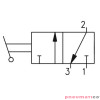 Zaw&oacute;r ręczny - przełącznik dwupozycyjny 3/2 PNEUMAX