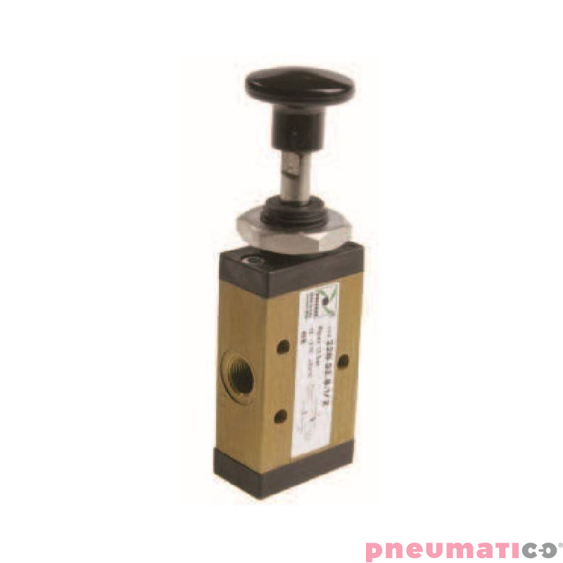 Zawór ręczny - przycisk sprężyna 3/2 PNEUMAX Zawór ręczny - przycisk sprężyna 3/2 PNEUMAX