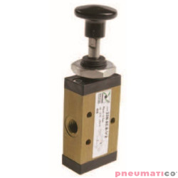 Zaw&oacute;r ręczny - przycisk sprężyna 3/2 PNEUMAX