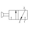 Zawór ręczny - przycisk dwupozycyjny 3/2 PNEUMAX Zawór ręczny - przycisk dwupozycyjny 3/2 PNEUMAX