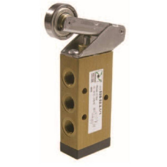 Zaw&oacute;r ręczny - dźwignia z rolką, łożysko sprężyna 5/2 PNEUMAX