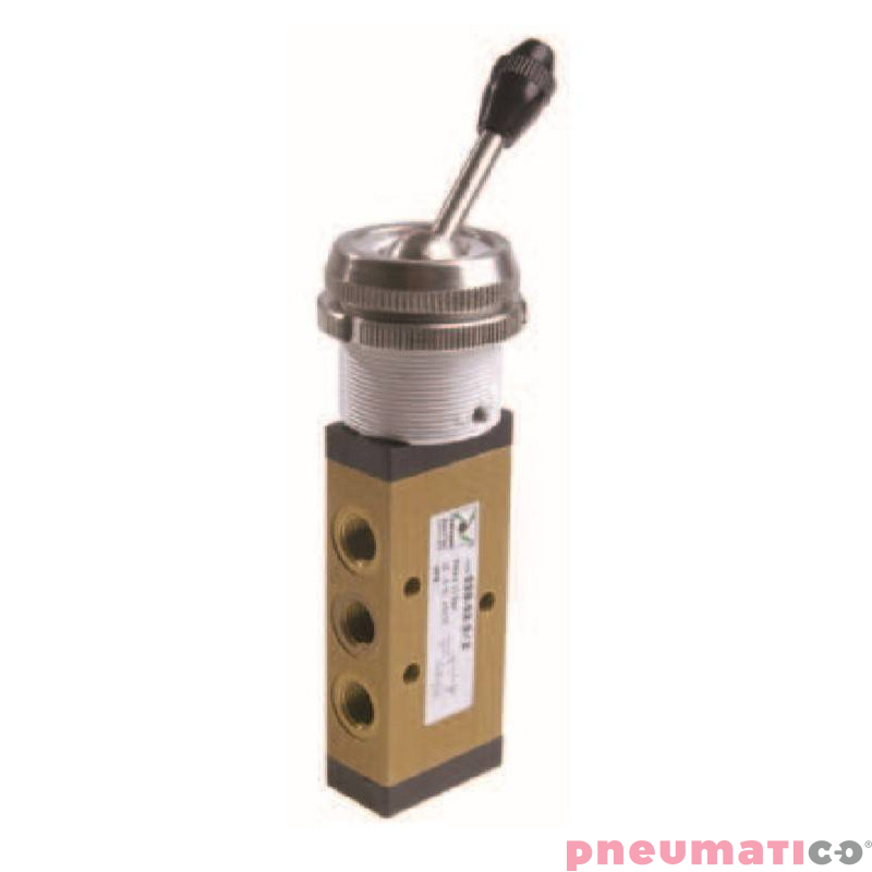 Zawór ręczny - dźwignia w osi - panel 30 - dwupozycyjny 5/2 PNEUMAX Zawór ręczny - dźwignia w osi - panel 30 - dwupozycyjny 5/2 PNEUMAX