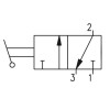 Zaw&oacute;r ręczny - dźwignia dwupozycyjna 3/2 PNEUMAX
