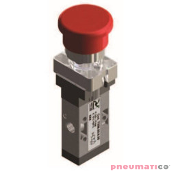 Zawór ręczny - przycisk awaryjny dwupozycyjny 3/2 PNEUMAX
