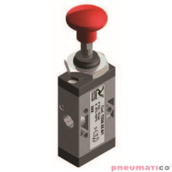 Zawór ręczny - przycisk - cięgno, dwupozycyjny 3/2 PNEUMAX