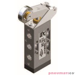 Zaw&oacute;r ręczny - dźwignia z rolką (łożysko kulkowe) - sprężyna 5/2 PNEUMAX