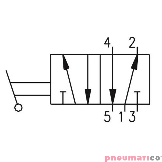 Zawór ręczny - przełącznik dwupozycyjny 5/2 PNEUMAX Zawór ręczny - przełącznik dwupozycyjny 5/2 PNEUMAX
