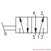 Zaw&oacute;r ręczny - przełącznik dwupozycyjny 5/2 PNEUMAX