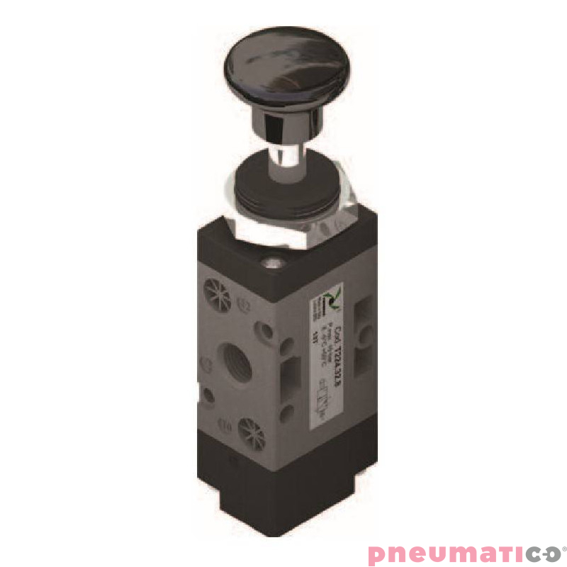 Zawór ręczny - przycisk cięgno - dwupozycyjny 3/2 PNEUMAX Zawór ręczny - przycisk cięgno - dwupozycyjny 3/2 PNEUMAX