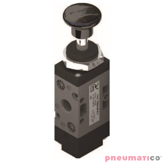 Zawór ręczny - przycisk cięgno - sprężyna 3/2 PNEUMAX Zawór ręczny - przycisk cięgno - sprężyna 3/2 PNEUMAX