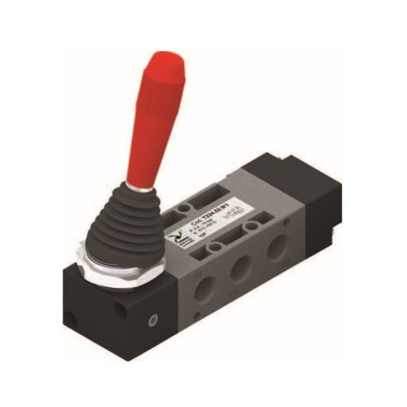 Zawór ręczny - dźwignia boczna dwupozycyjna 5/2 PNEUMAX Zawór ręczny - dźwignia boczna dwupozycyjna 5/2 PNEUMAX