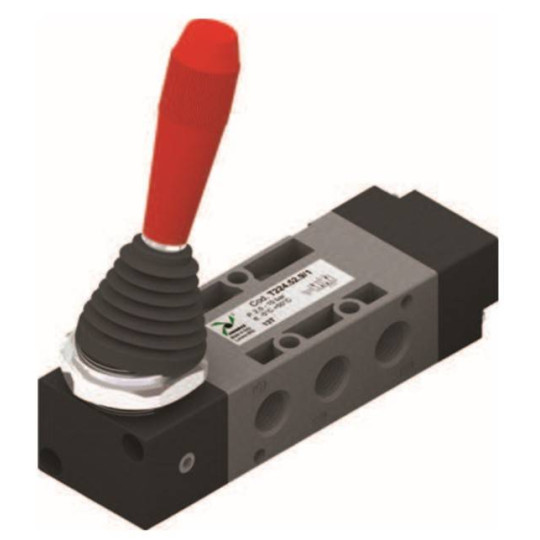 Zawór ręczny - dźwignia boczna dwupozycyjna 5/2 PNEUMAX Zawór ręczny - dźwignia boczna dwupozycyjna 5/2 PNEUMAX